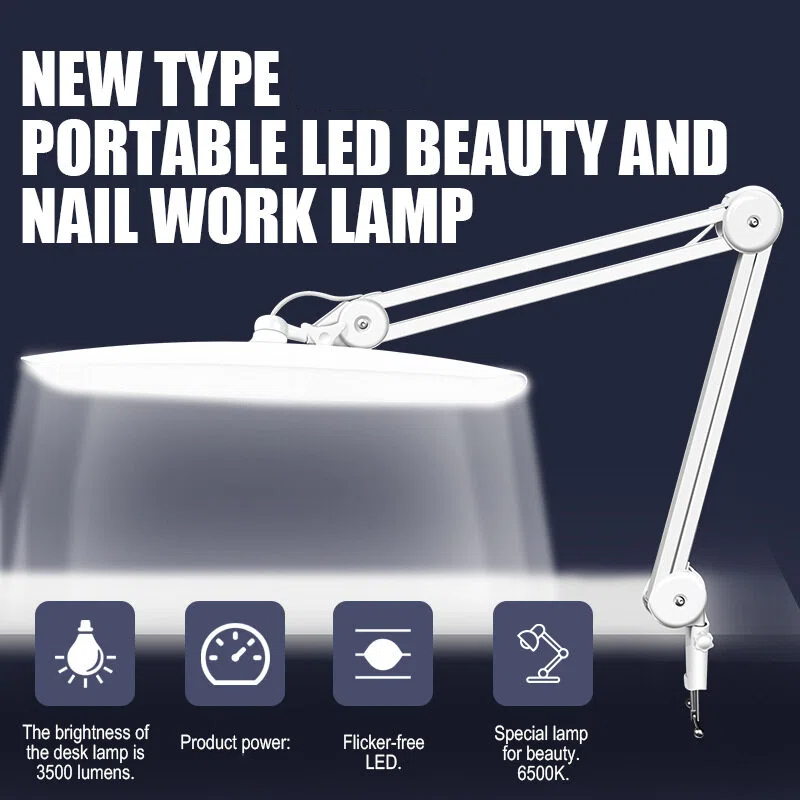Home Office Gadgets - 24W LED Desk Lamp with Clam