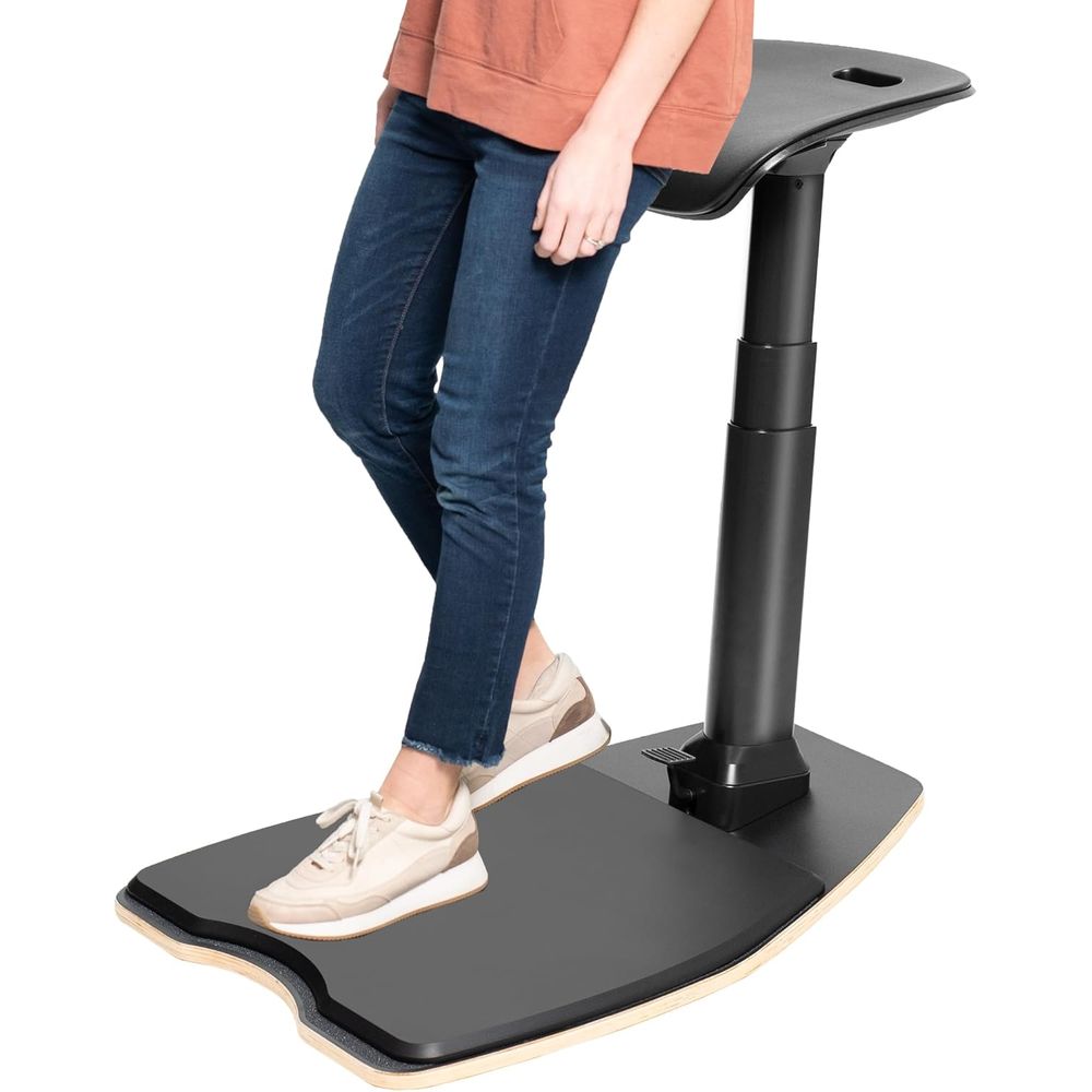 Home Office For - Anti-Fatigue Mat Leaning Perch Chair, Adjustable
