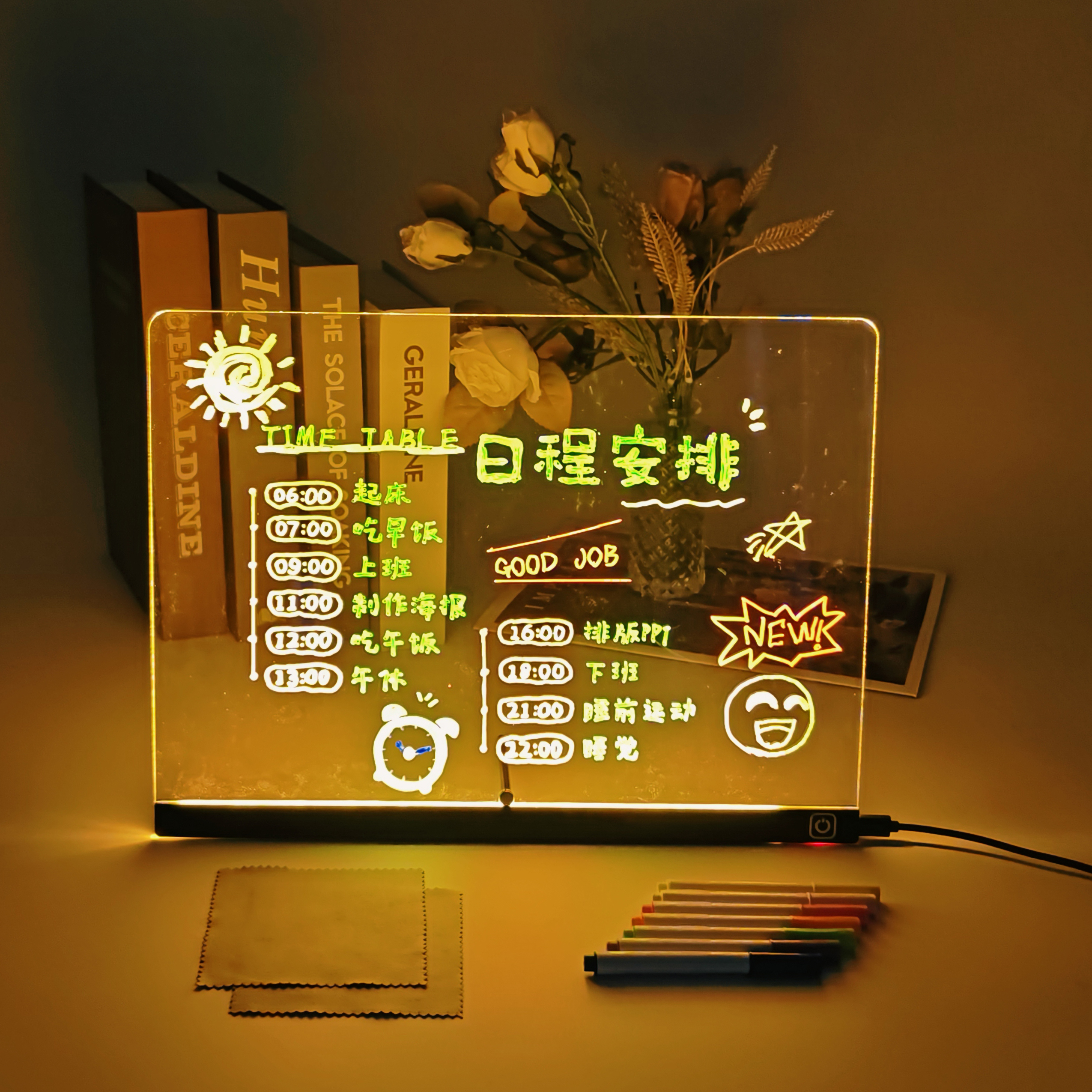 Home Office Gadgets - LED Message Board with Stand -