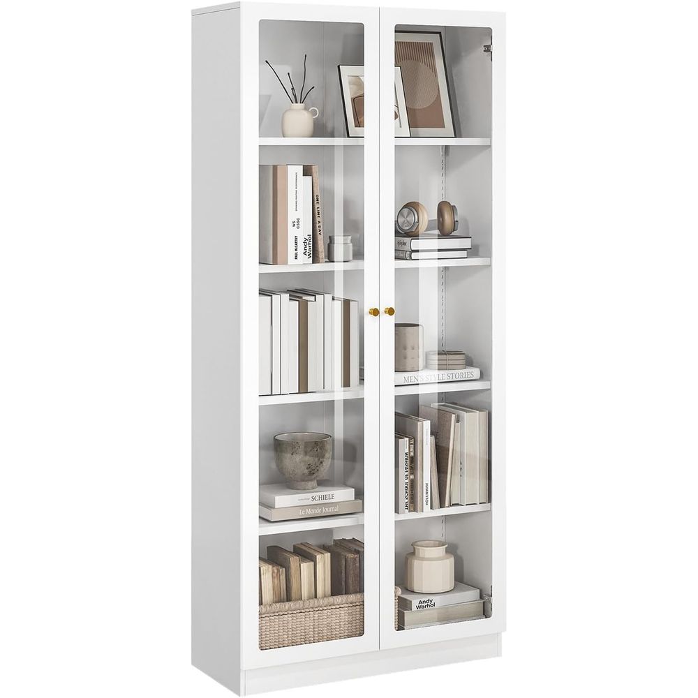 Home Office For - 70.87 Tall Metal Bookshelf, 5-Tier Display