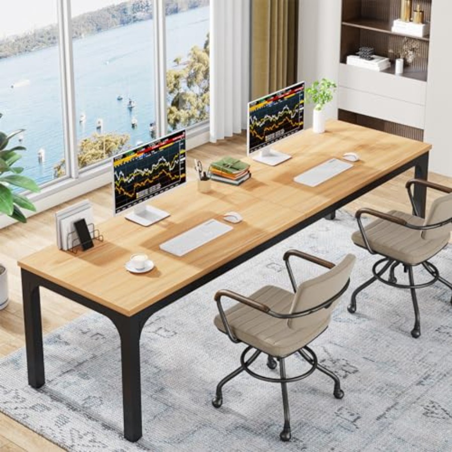 Home Office For - 78.7 Inches Extra Long Computer Desk