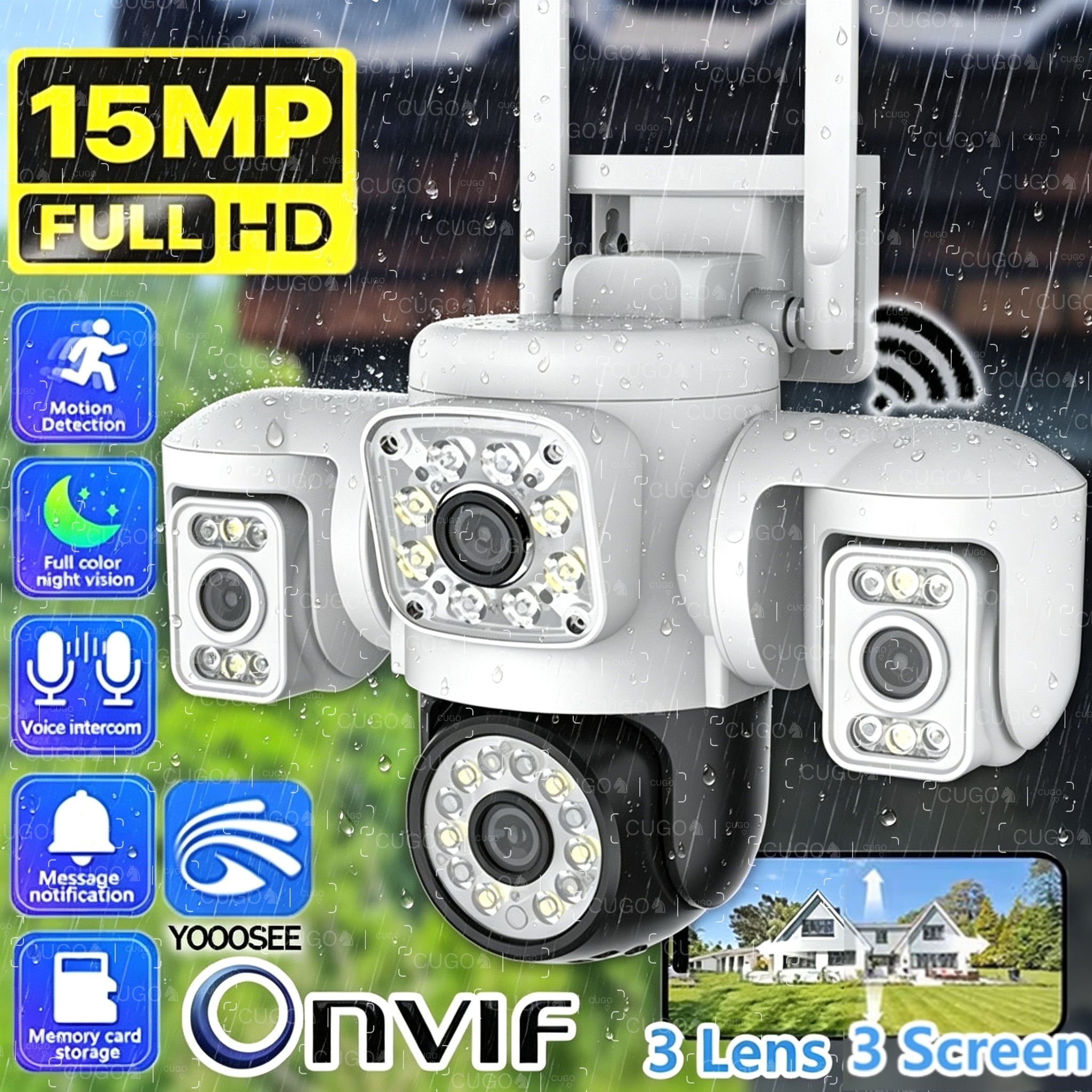 Home Office Email - 15MP 8K Wifi Camera Four Len
