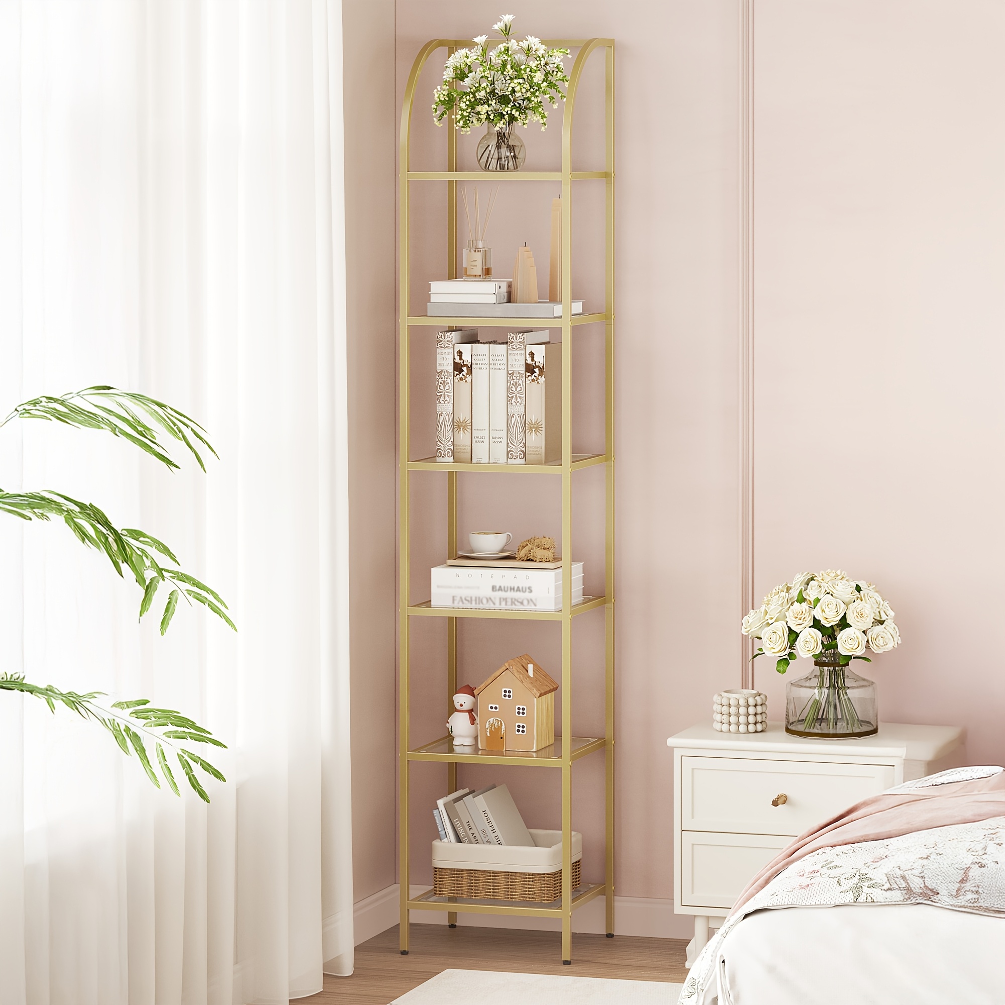 Bookcase Bookshelf, Tempered G - Home Office For ulasan dan harga