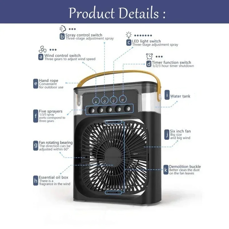 3 In 1 Mini Air Conditioner Ho - Home Office Gadgets ulasan dan harga