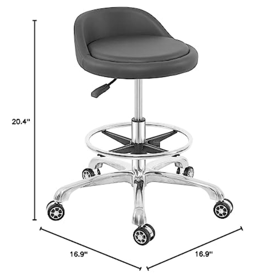 Rolling Stool Adjustable Draft - Home Office For ulasan dan harga
