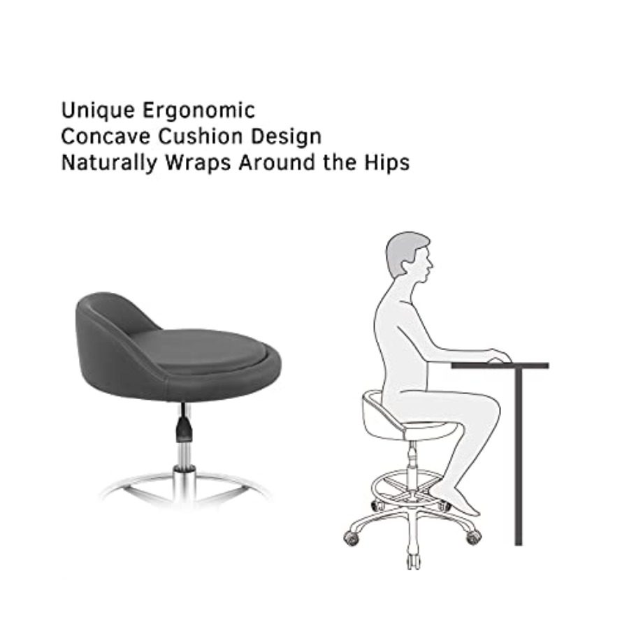Rolling Stool Adjustable Draft - Home Office For ulasan dan harga