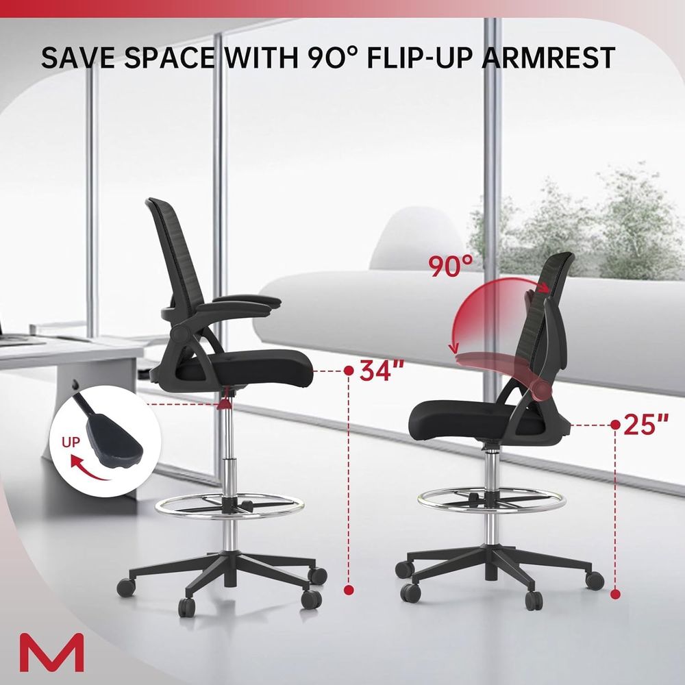 Mesh Backrest Swivel Chair wit - Home Office For ulasan dan harga