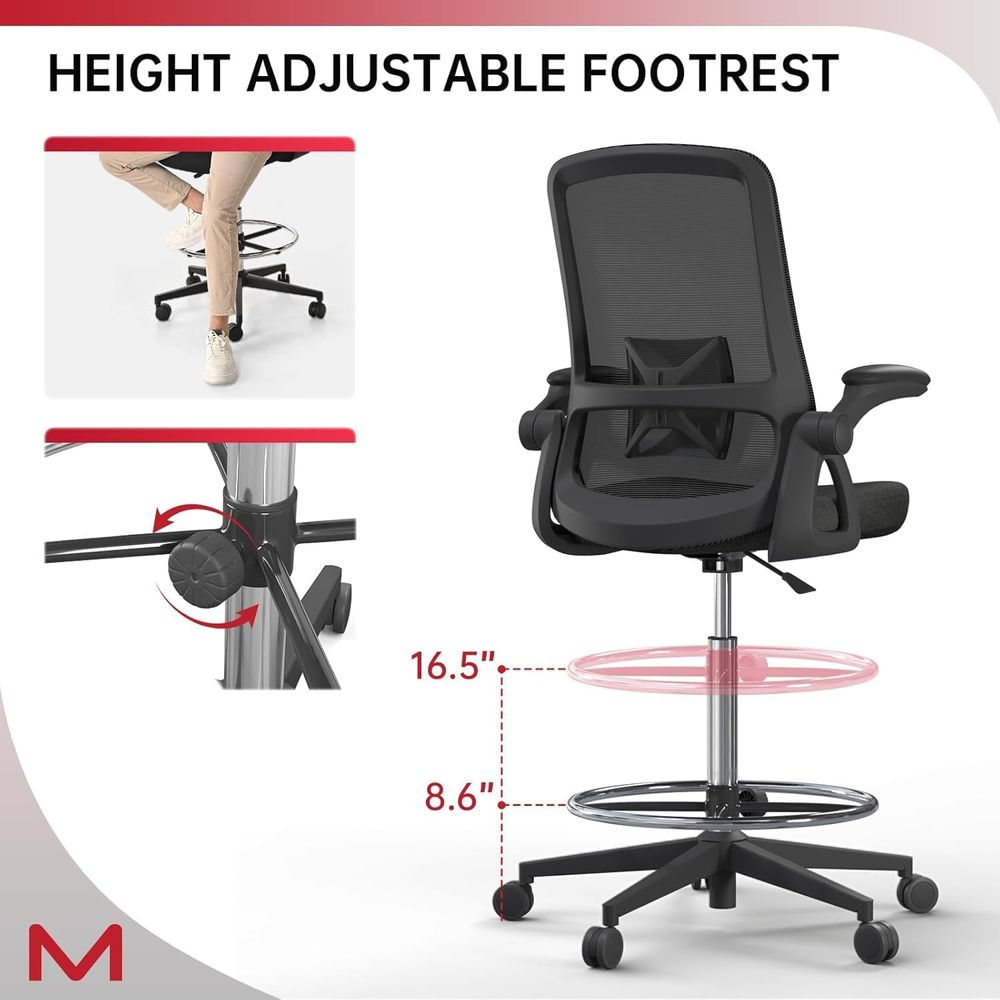 Mesh Backrest Swivel Chair wit - Home Office For ulasan dan harga