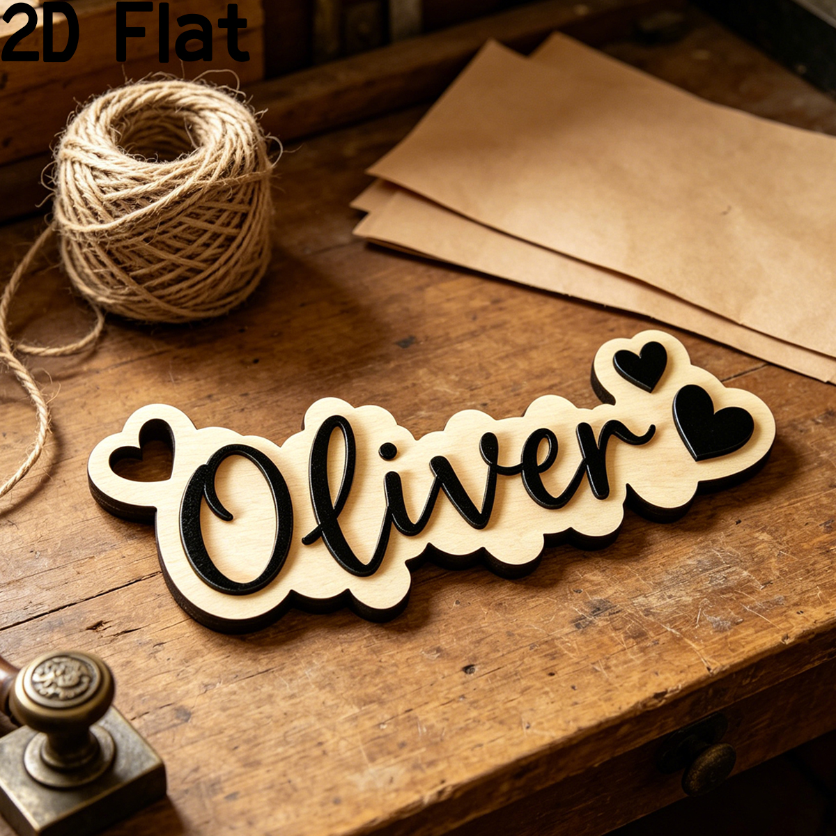 1Pc Custom Love Decor Wooden A - Home Office Gifts ulasan dan harga