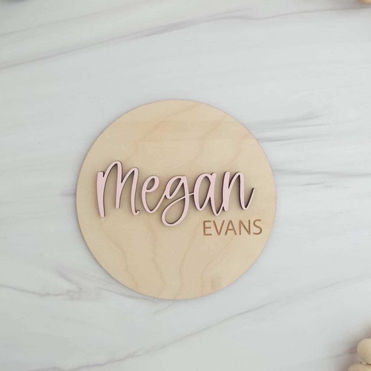 1Pc Custom Wooden Name Plate f - Home Office Gifts ulasan dan harga