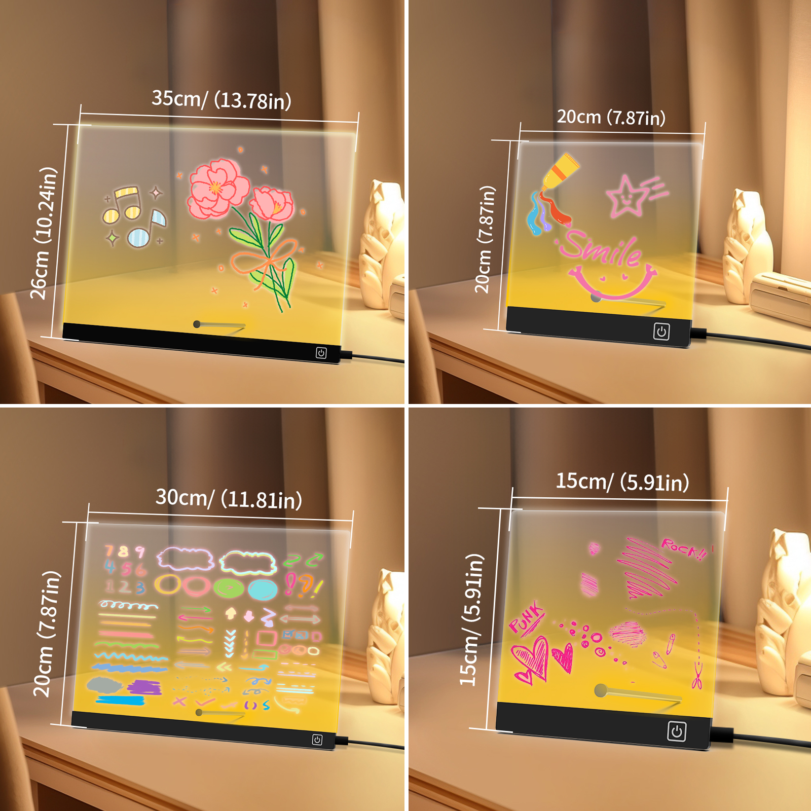 LED Message Board with Stand - - Home Office Gadgets ulasan dan harga