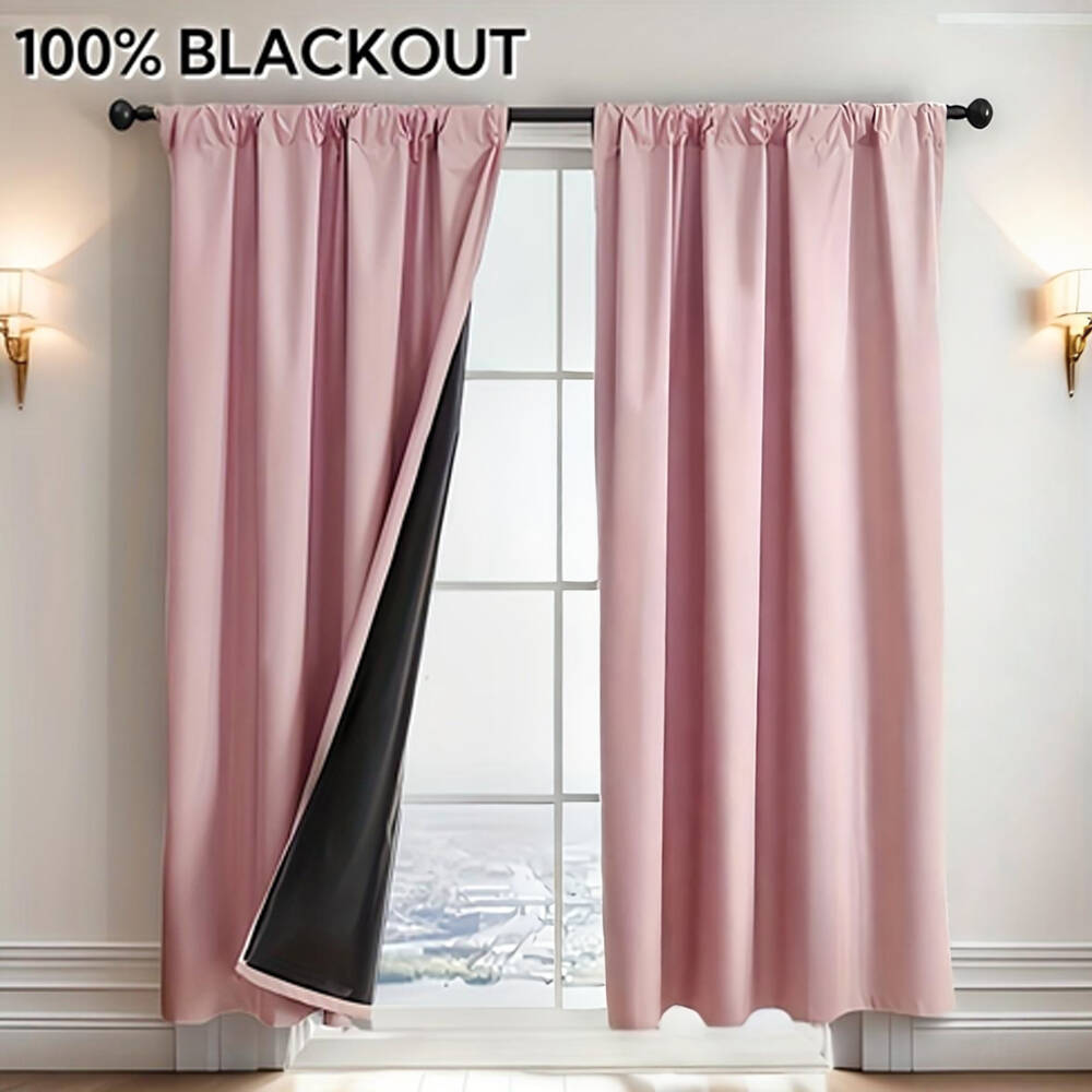1pc 100% Blackout Curtain with - Home Office Gadgets ulasan dan harga