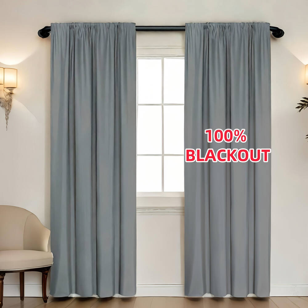 1pc 100% Blackout Curtain with - Home Office Gadgets ulasan dan harga