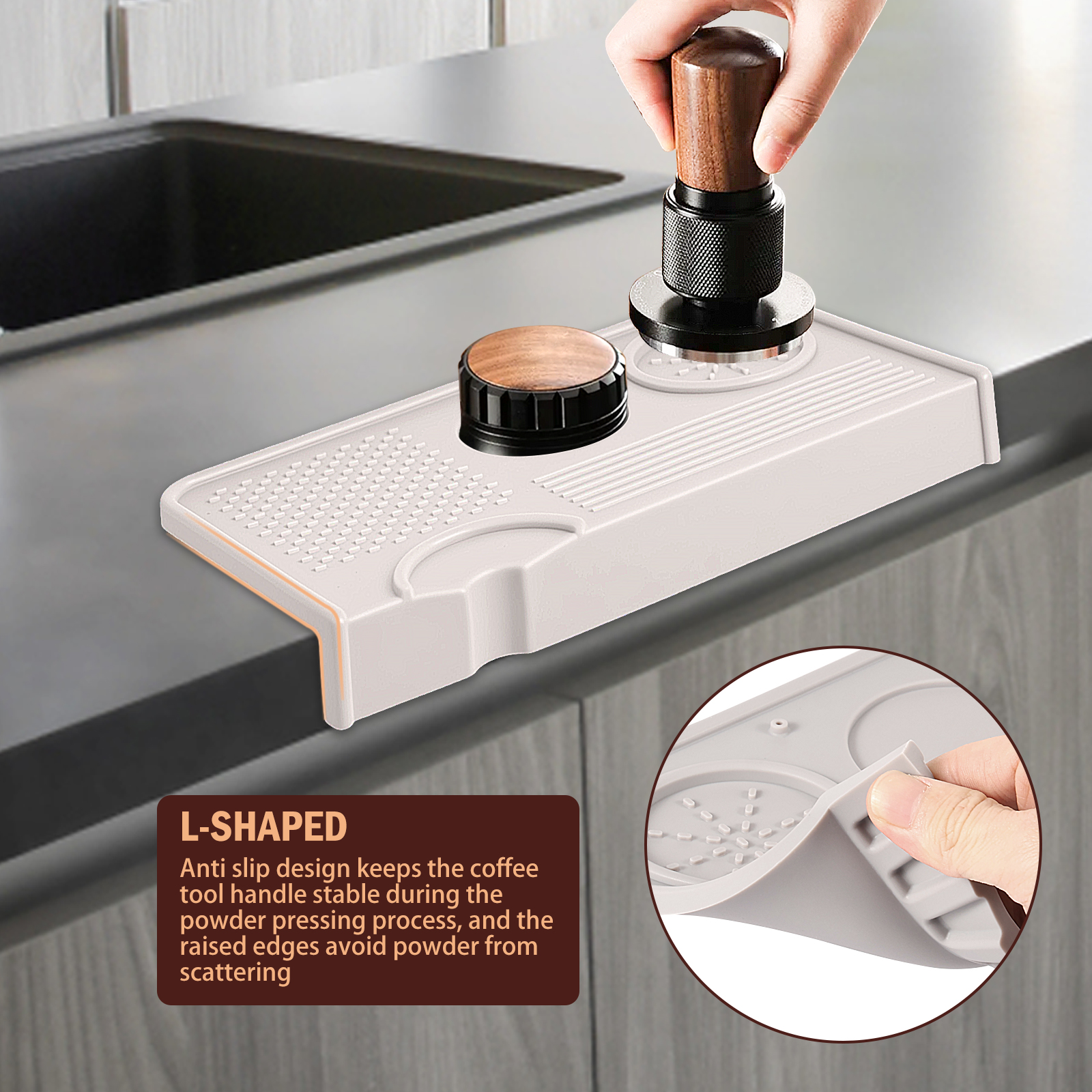 Espresso Tamping Station Silic - Home Office Studio ulasan dan harga