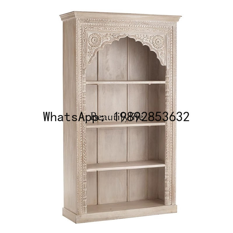 LYY American country old solid - Bookcase Wood Shelf ulasan dan harga