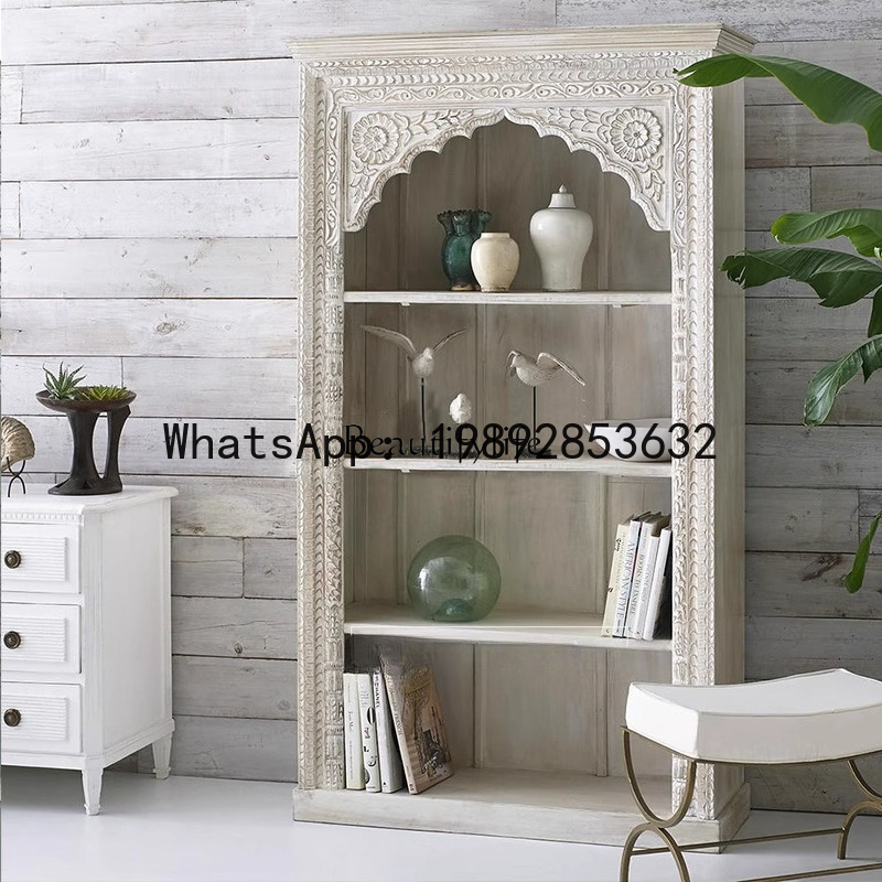 LYY American country old solid - Bookcase Wood Shelf ulasan dan harga