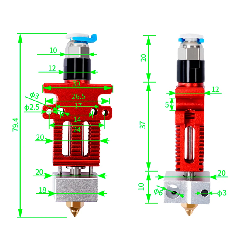 3D Printer Parts CR6 SE J-head - Home Office Microsoft ulasan dan harga