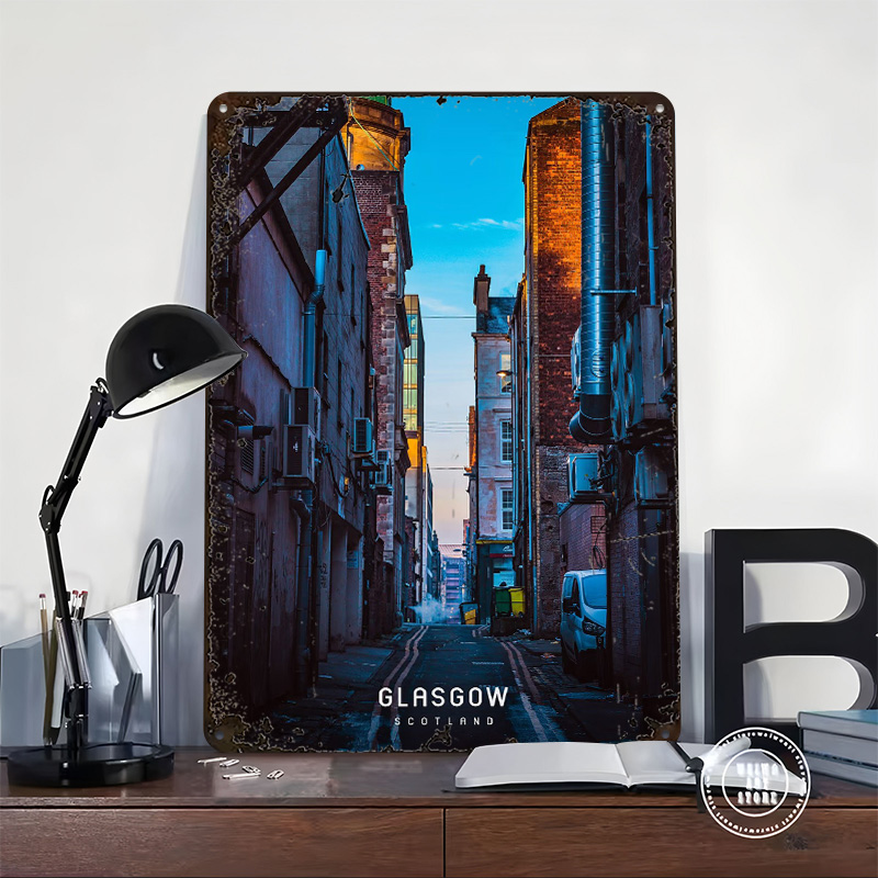 Glasgow Printed Poster Customi - Home Office In Glasgow ulasan dan harga