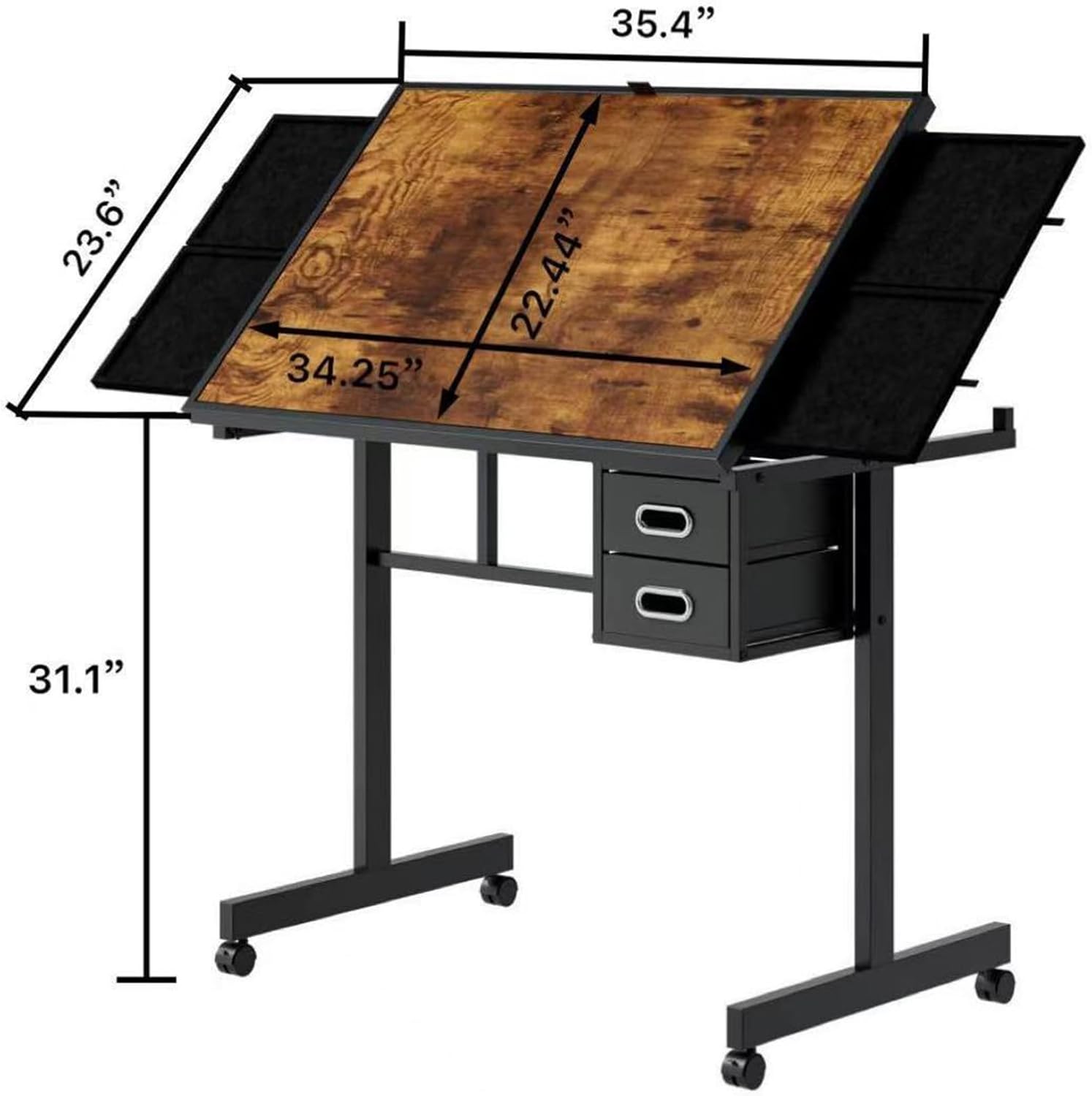 Adjustable Drafting Table with - Home Office Studio ulasan dan harga