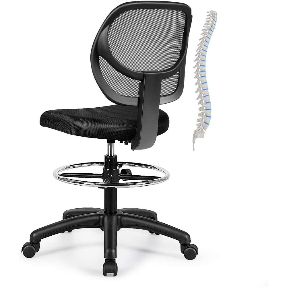 Ergonomic Black Mesh Swivel Of - Home Office For ulasan dan harga