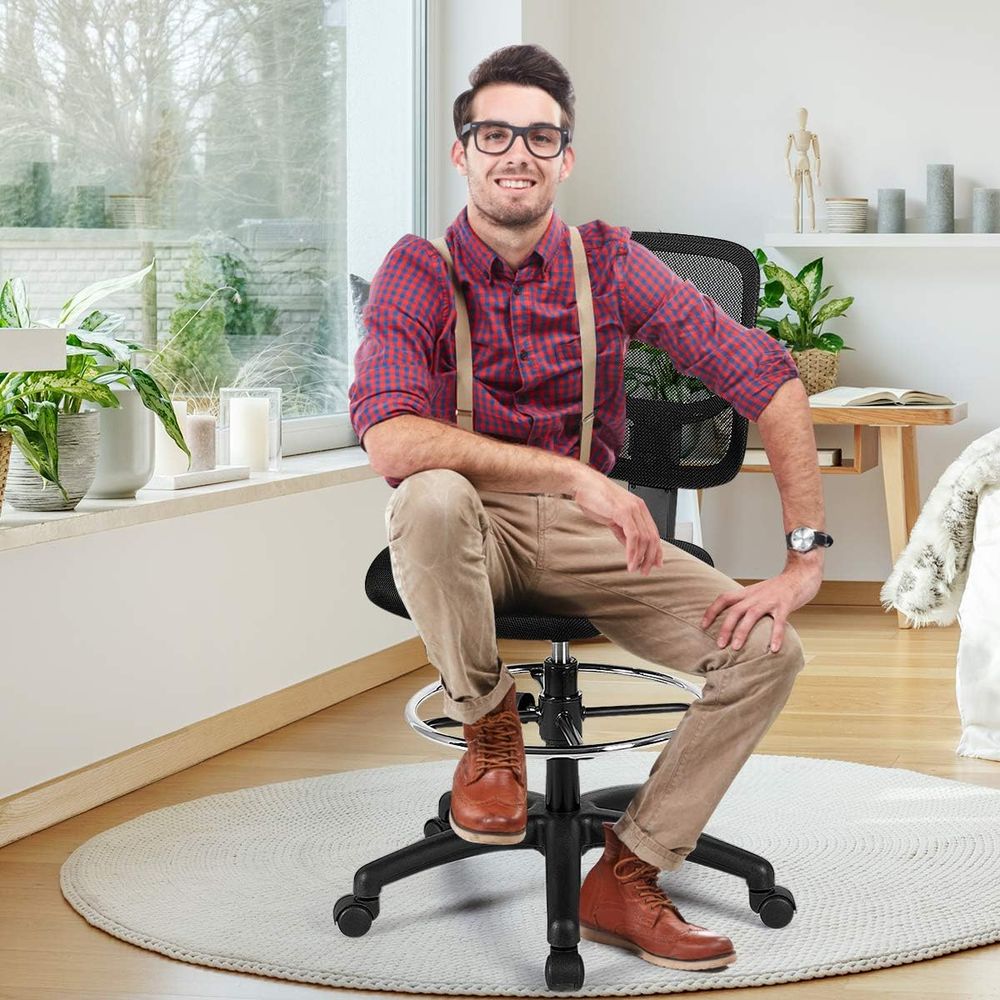 Ergonomic Black Mesh Swivel Of - Home Office For ulasan dan harga