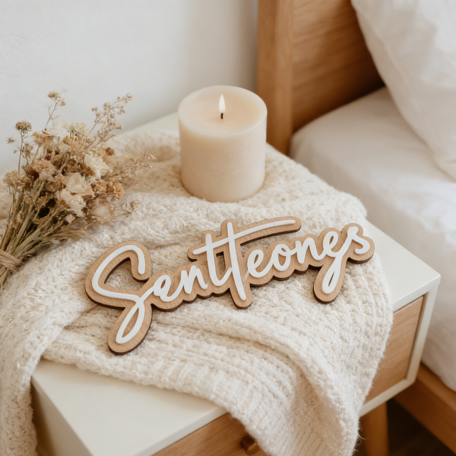 1Pc Custom Name Cute White Woo - Home Office Gifts ulasan dan harga