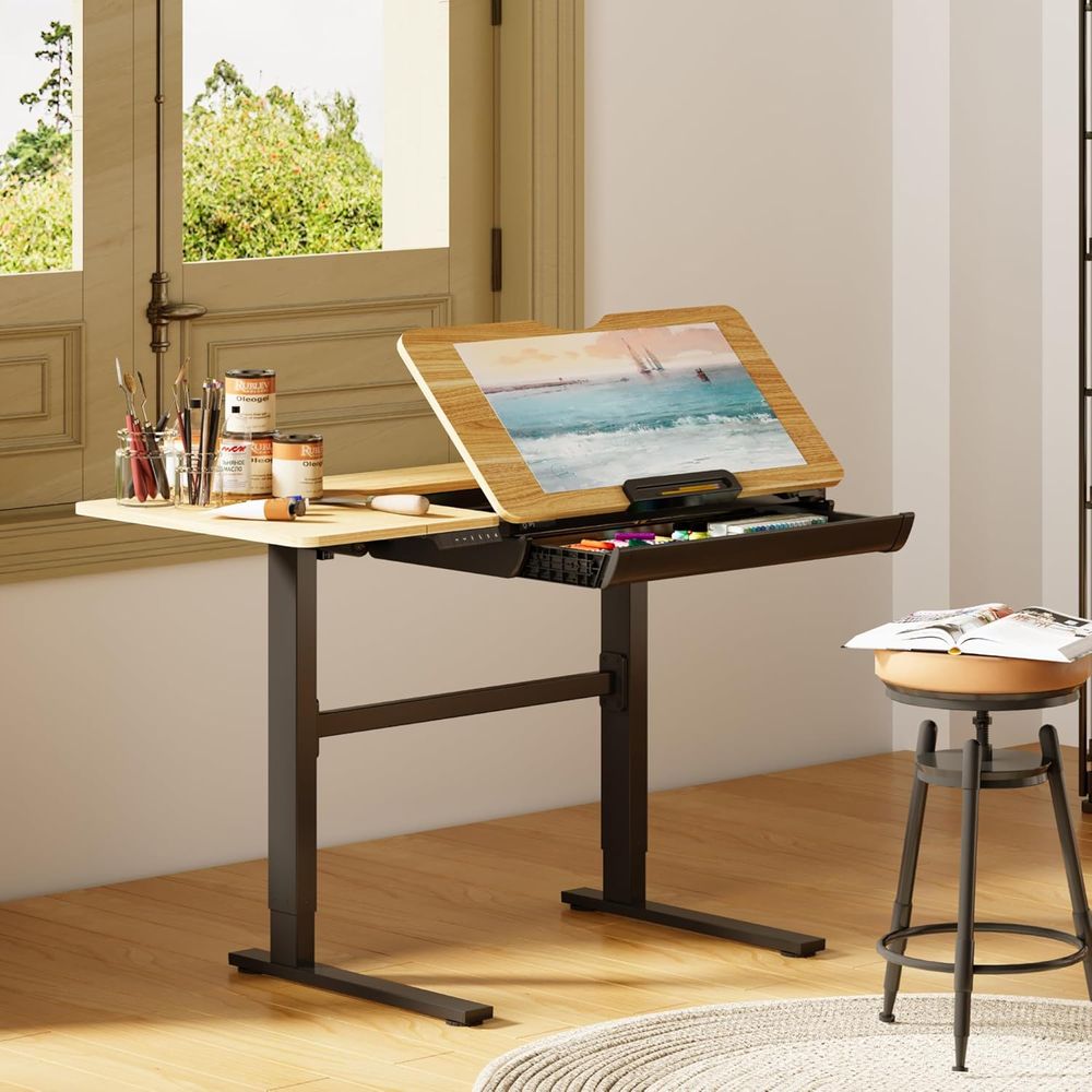 Adjustable Height Electric Sta - Home Office For ulasan dan harga