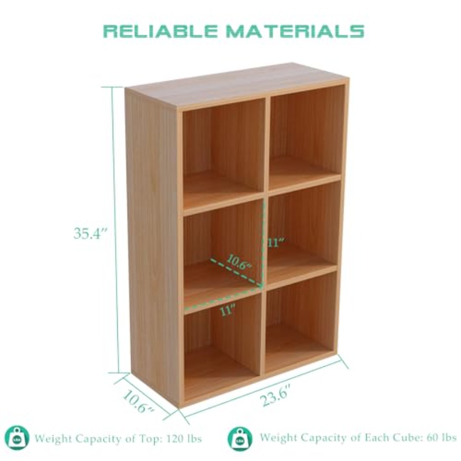 6-Cube Storage Shelf Bookcase  - Home Office For ulasan dan harga