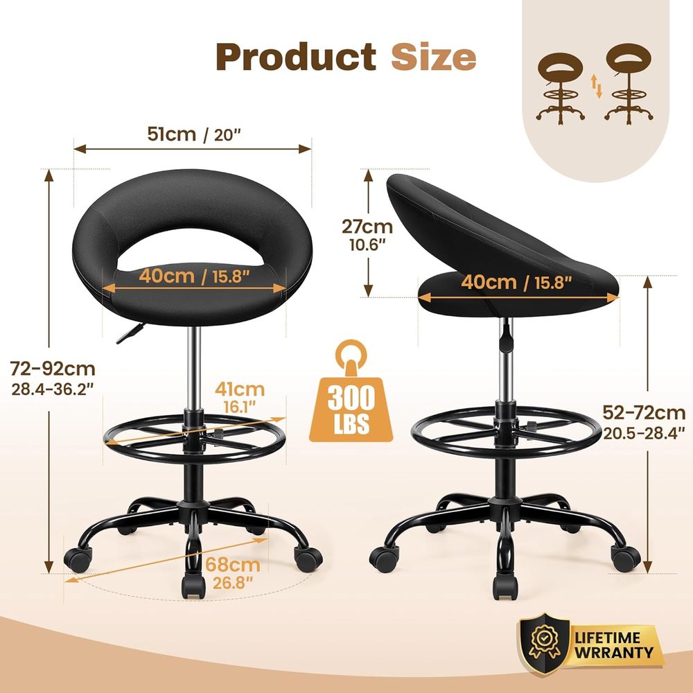 Adjustable Swivel Bar Stools w - Home Office For ulasan dan harga