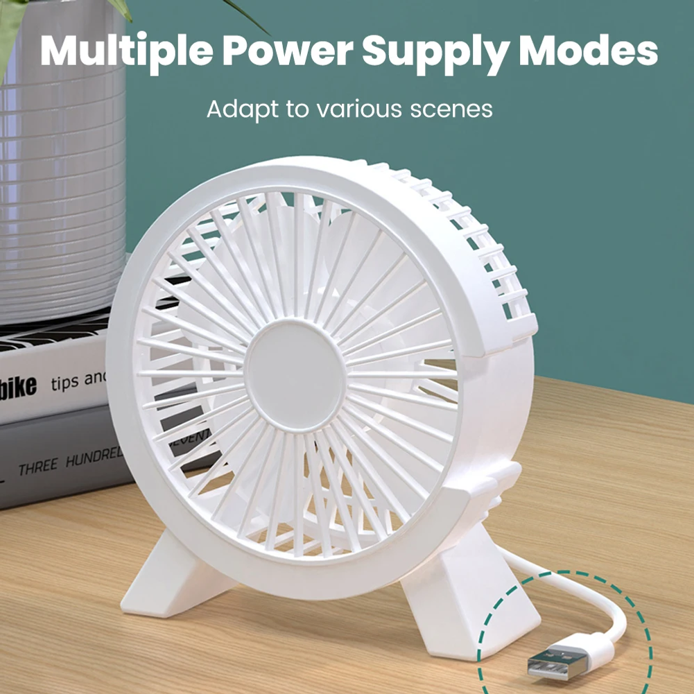 Mini USB Rechargeable Table Fa - Home Office Gadgets ulasan dan harga