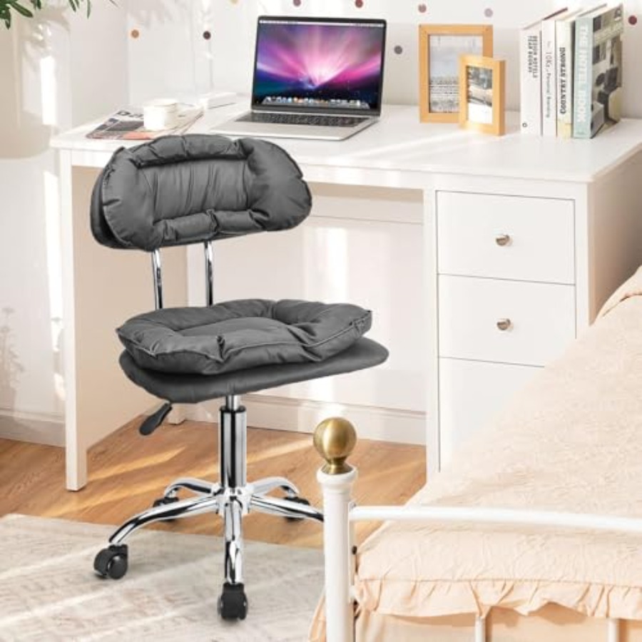 Rolling Stool Backrest Thick S - Home Office For ulasan dan harga