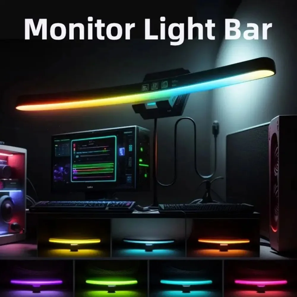 Curved Monitor Light Bar 3 Col - Home Office Gadgets ulasan dan harga
