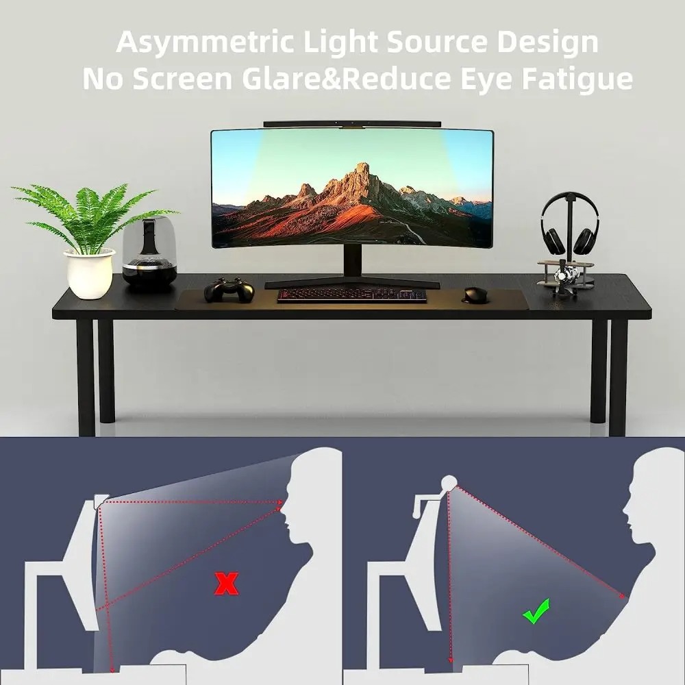 Curved Monitor Light Bar 3 Col - Home Office Gadgets ulasan dan harga