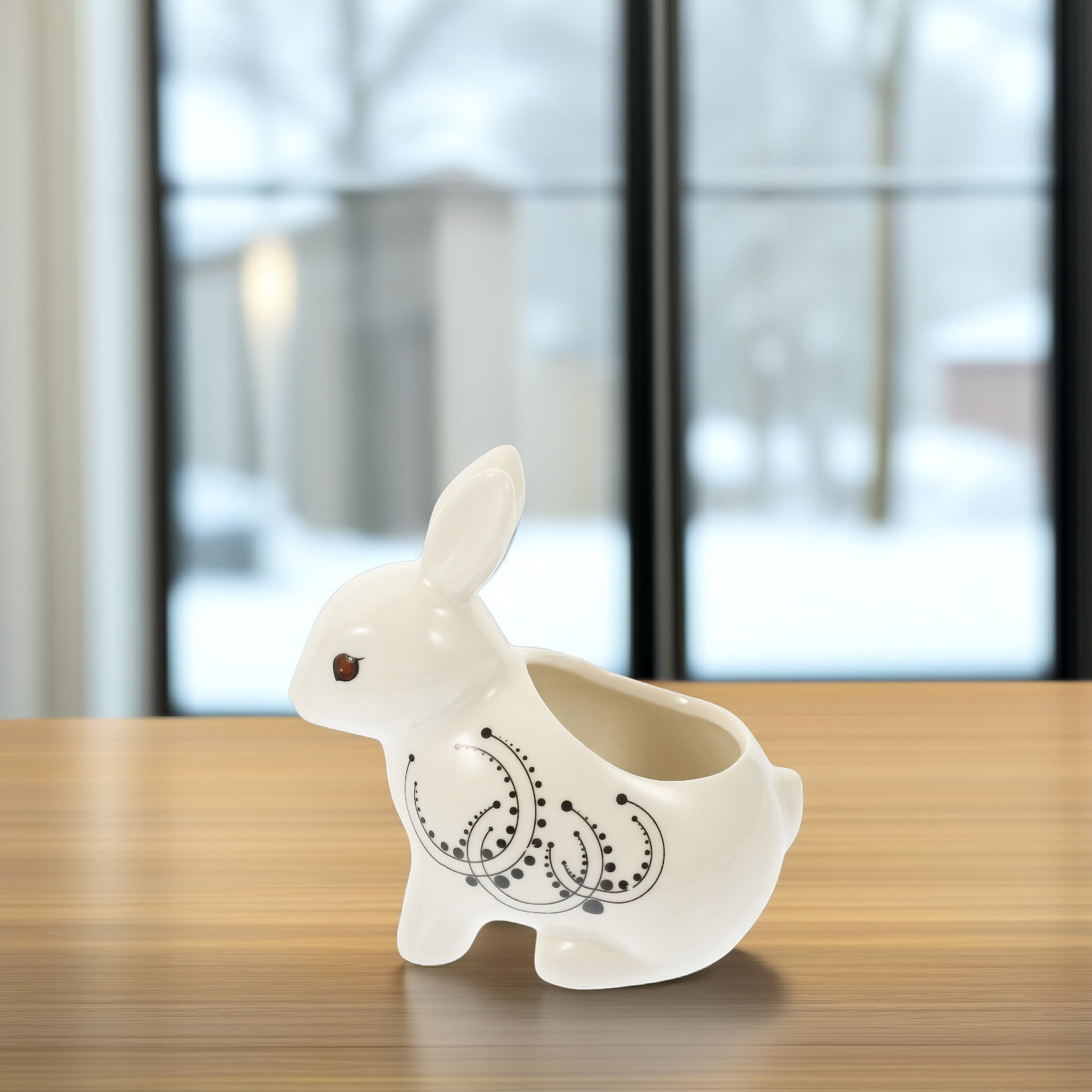 Rabbit Shaped Ceramic Flower P - Home Office Design Ideas ulasan dan harga
