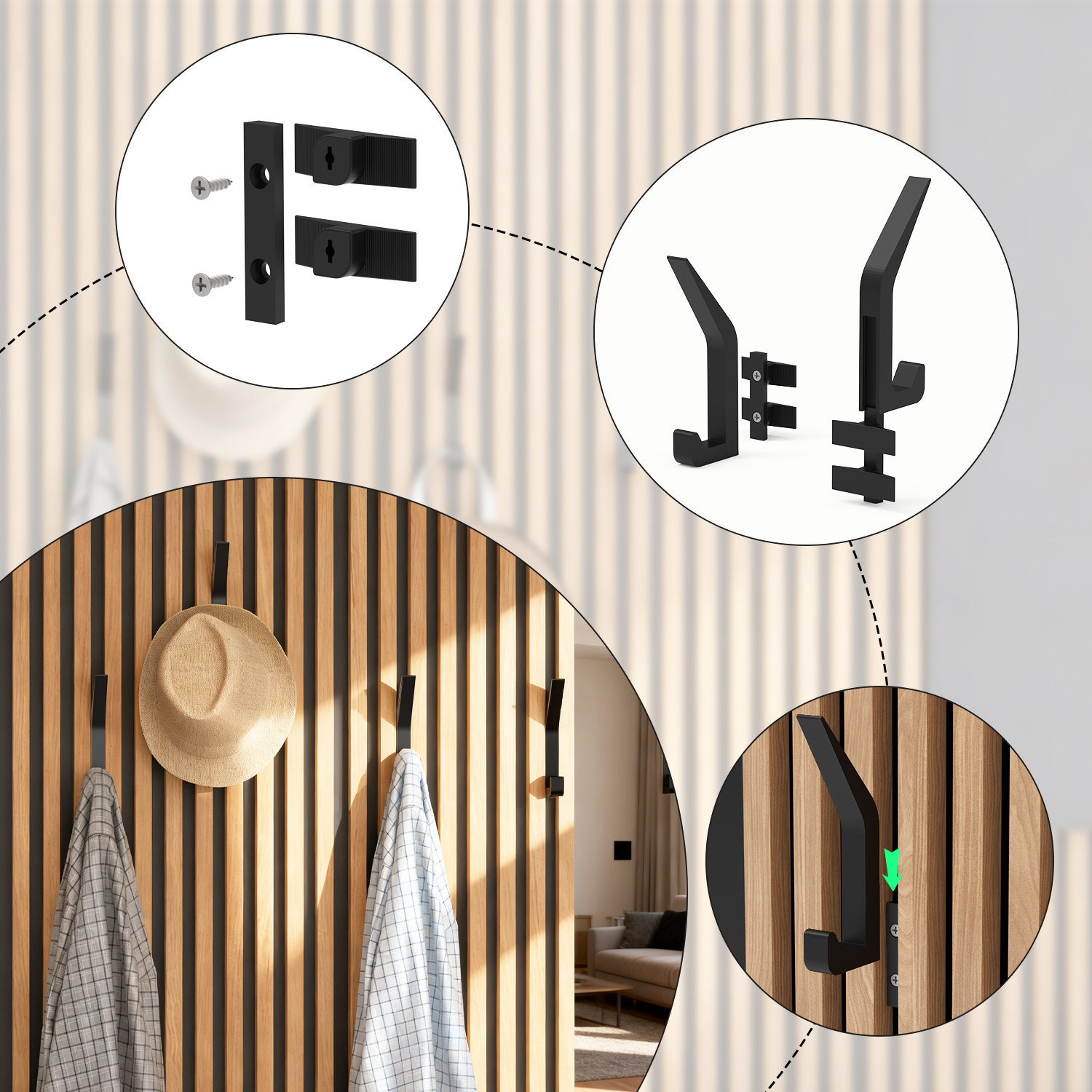 4 Soundproof Panel Hooks - Dri - Home Office Studio ulasan dan harga