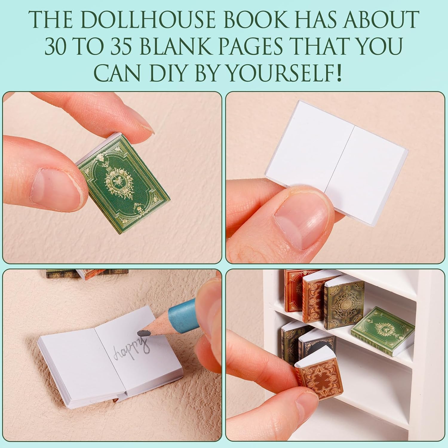 36 Pcs 1:12 Scale Dollhouse Mi - Bookcase Wood Shelf ulasan dan harga