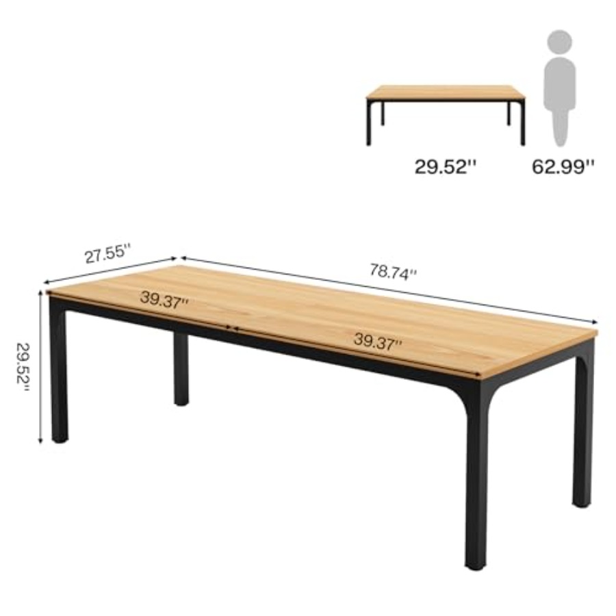 78.7 Inches Extra Long Compute - Home Office For ulasan dan harga