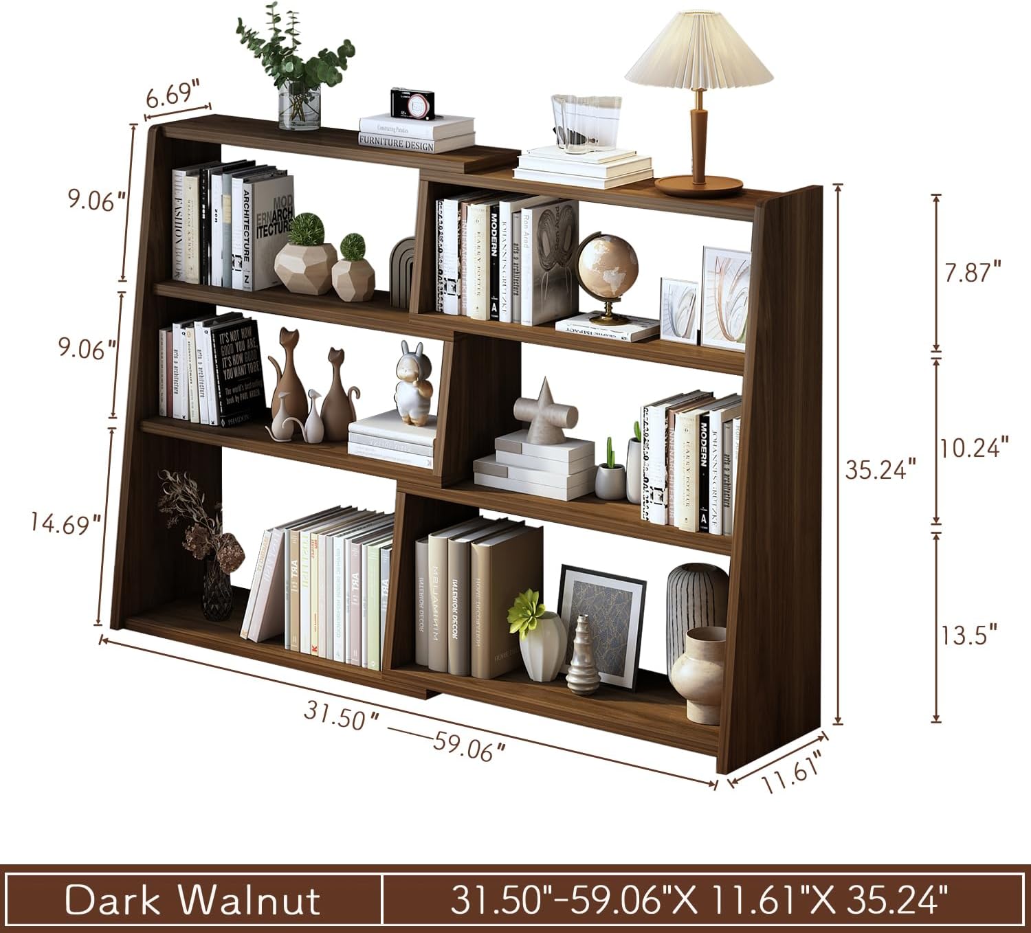 Wooden Extendable Shelf Bookca - Bookcase Wood Shelf ulasan dan harga