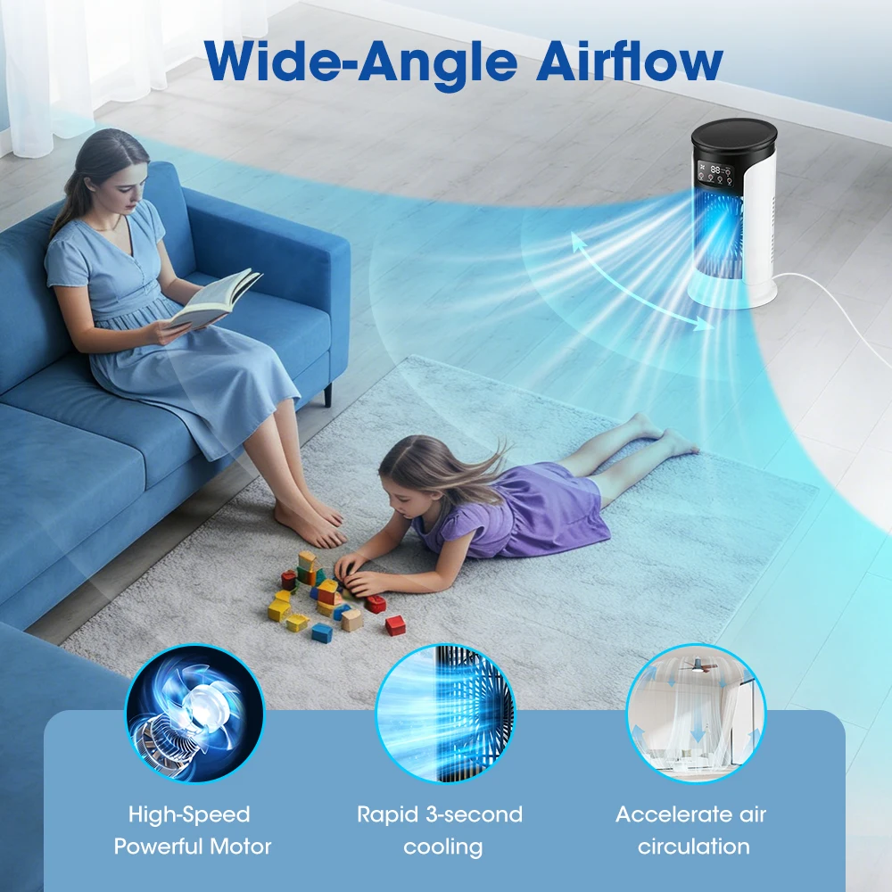 3 In 1 Household Fan Air Condi - Home Office Gadgets ulasan dan harga