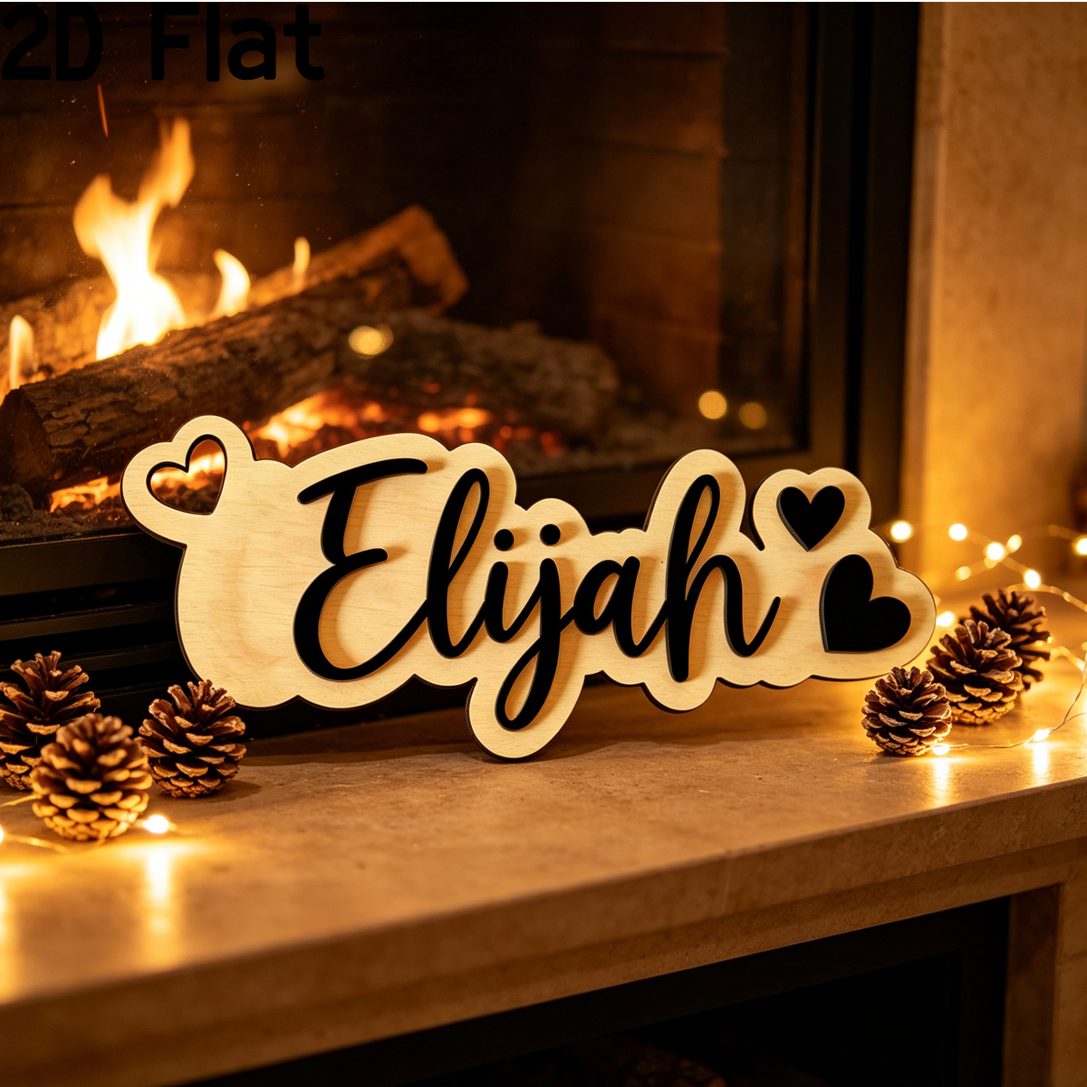 1Pc Custom Love Decor Wooden A - Home Office Gifts ulasan dan harga
