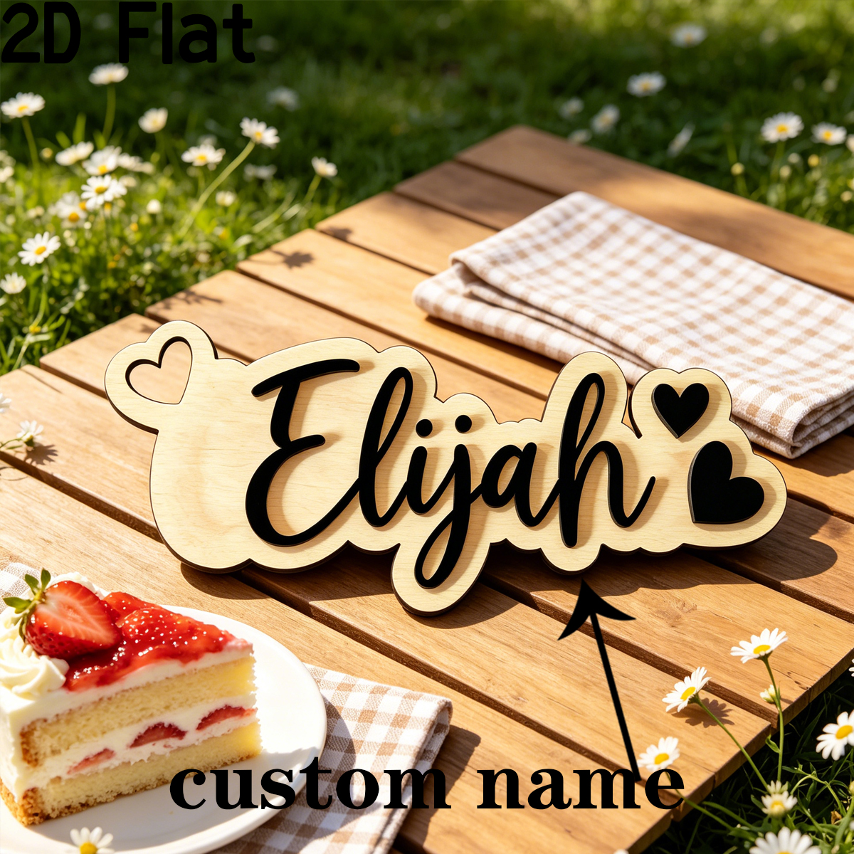 1Pc Custom Love Decor Wooden A - Home Office Gifts ulasan dan harga