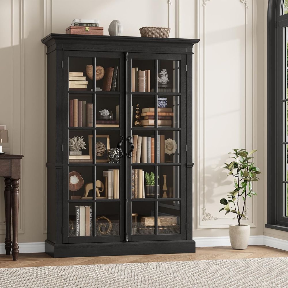 65 Tall Display Cabinet with A - Home Office For ulasan dan harga