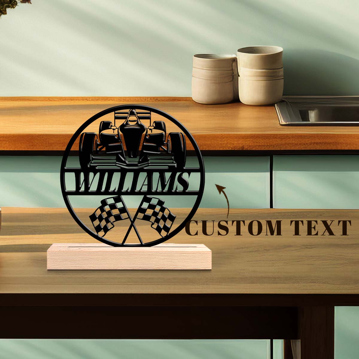 1Pc Csutom Name F1 Race Car Fl - Home Office Gifts ulasan dan harga