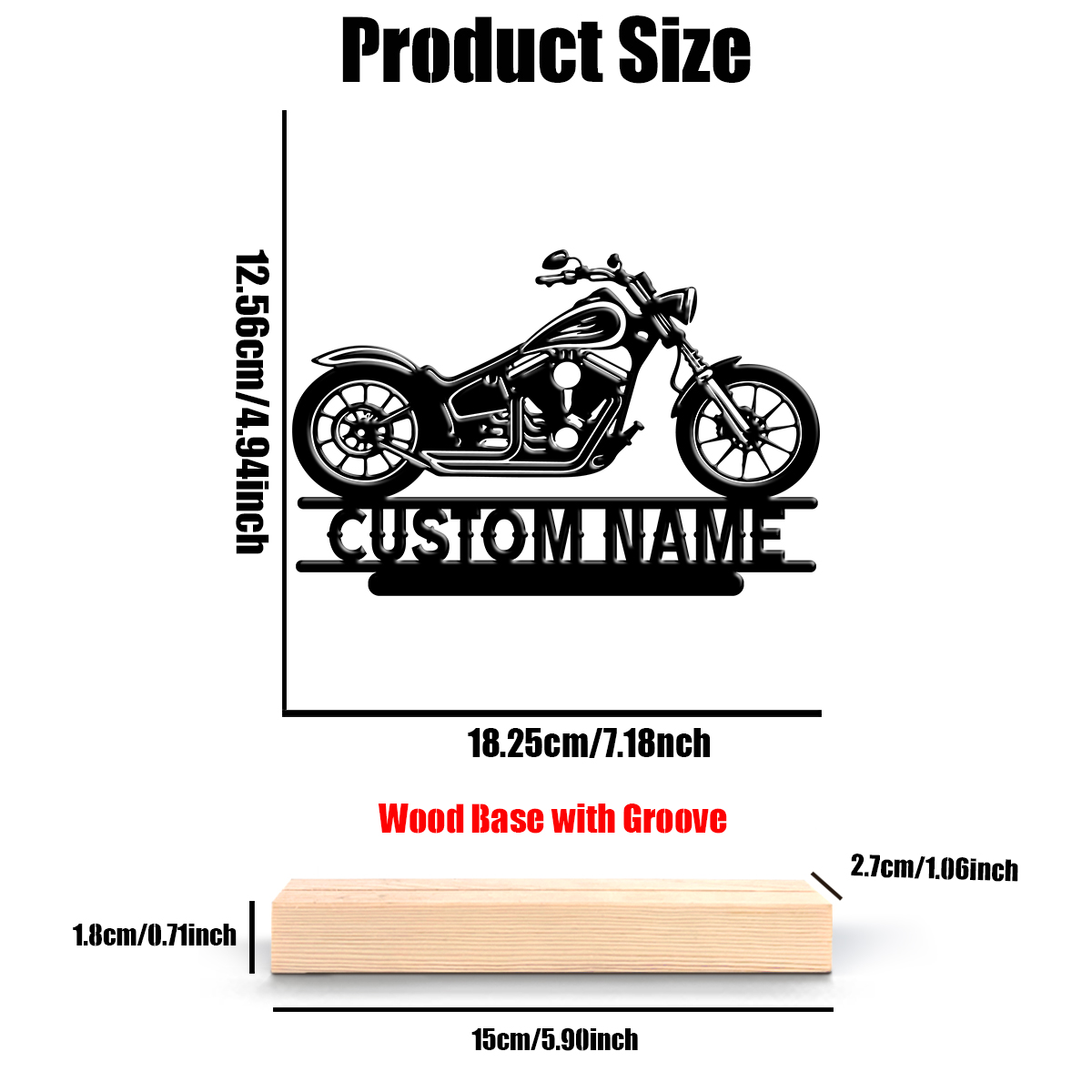 1Pc Csutom Name Road Motorbike - Home Office Gifts ulasan dan harga