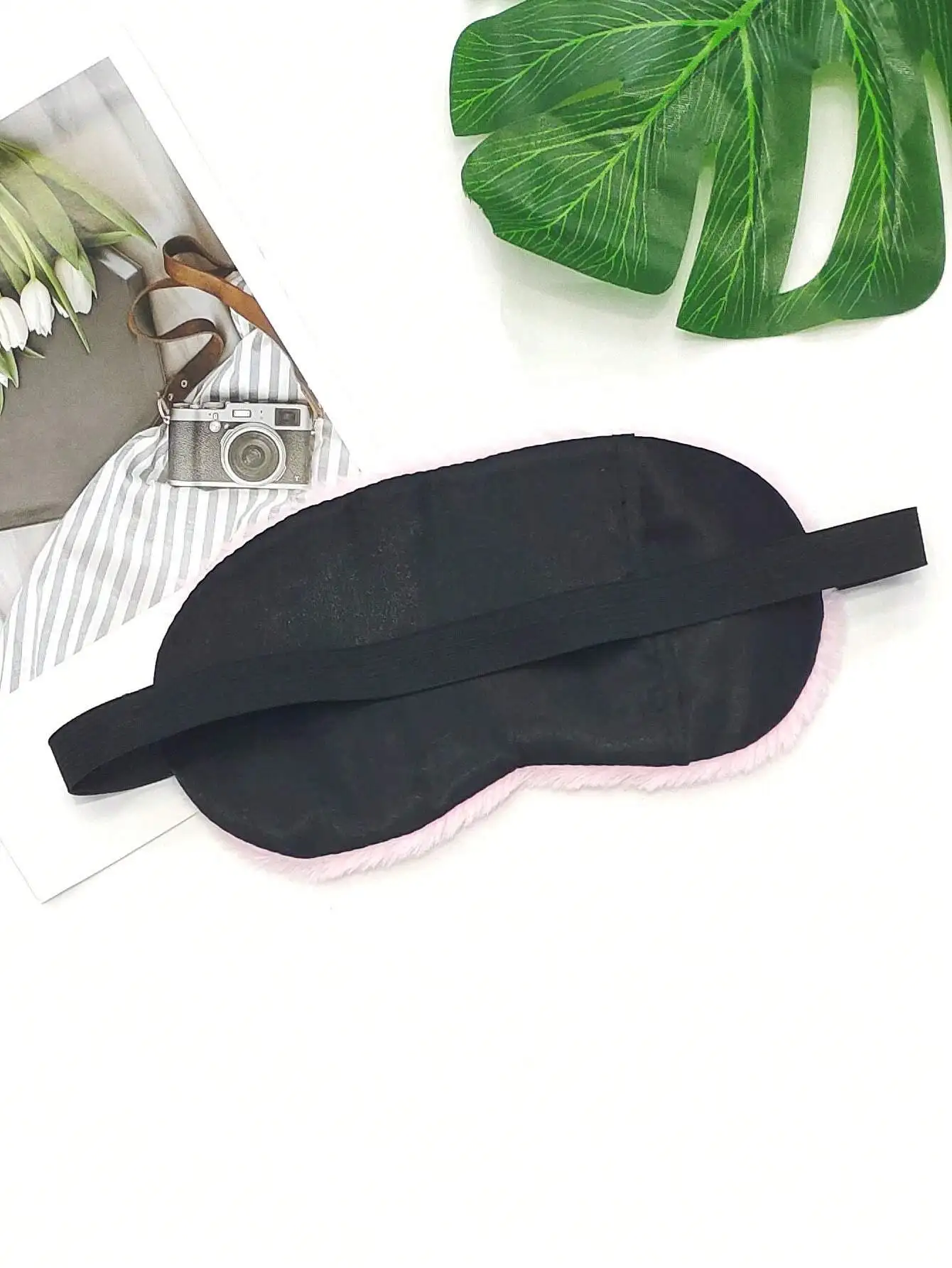 1pc Pink Plush Cute Eye Mask,  - Home Office Gifts ulasan dan harga